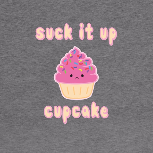 Suck it up, Strawberry Cupcake by SlothgirlArt